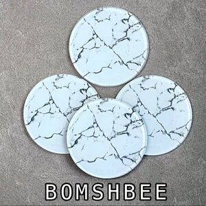 Bomshebee POSH Glass Coasters (Set of 4)